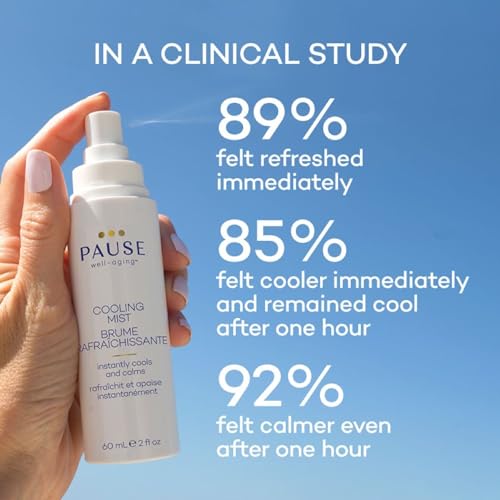 Pause Well Aging Cooling Mist | Calming Mist Spray for Cooling Skin & Stress Relief | Hot Flash Relief - AB Mystery
