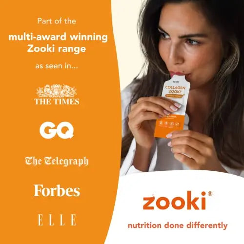 Zooki 5000mg Marine Collagen Liquid Sachets | Hydrolysed Marine Collagen Peptides yourzooki