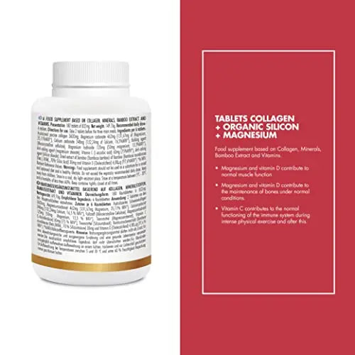 Bestdiet - Collagen with Silicon and Magnesium - Minerals - Bamboo Extract and Vitamins - AB Mystery