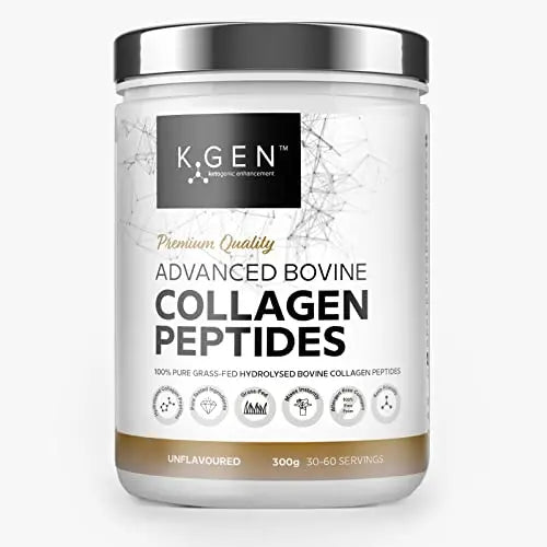 K-GEN Bovine Collagen Powder with Premium Quality Ingredients – Pure Hydrolysed Grass-Fed Bovine Collagen