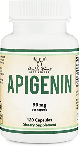 Apigenin Supplement - 50mg per Capsule, 120 Count (Powerful Bioflavonoid Found - AB Mystery