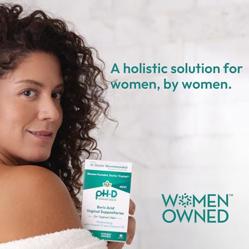 pH-D Feminine Health - Boric Acid Moisturizing Suppository - Woman Owned - for Vaginal Odor - AB Mystery