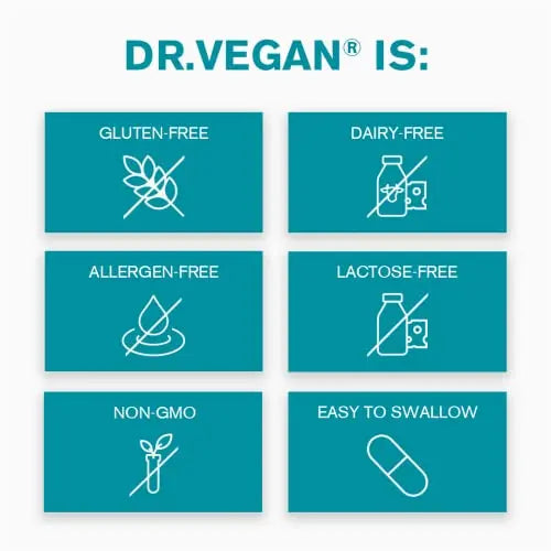 DR.VEGAN Skin Saviour | Fuel Collagen Naturally | Collagen Alternative | 60 Capsules - AB Mystery