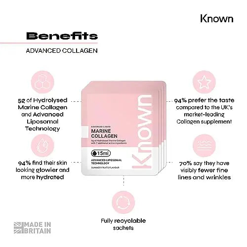 Advanced Collagen Supplement by Known Nutrition with Vitamin C | Liposomal Technology - AB Mystery
