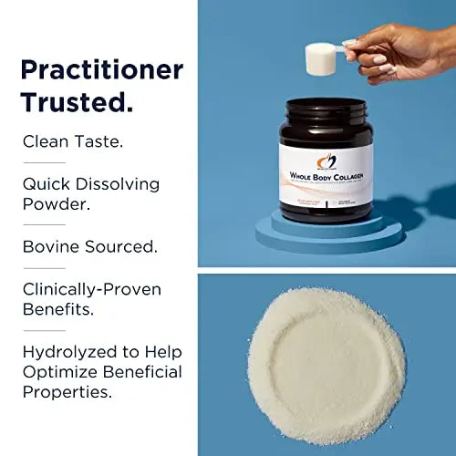 Designs for Health Whole Body Collagen Powder - Pure Collagen Peptides Supplement for Bone, Skin + Joint Support - Flavorless Drink Mix for Water, Shakes + Smoothies (30 Servings / 390g) - AB Mystery