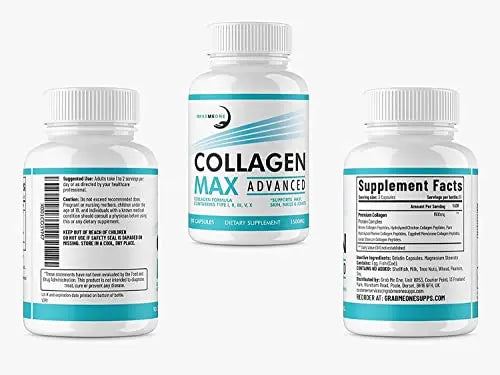 Premium Marine Collagen Supplements for Women, Ultra Potent Marine Collagen Capsules - AB Mystery
