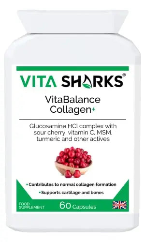 VitaBalance Collagen+ 60 Capsules for Skin, Hair, Nails, Joints & Connective Tissue