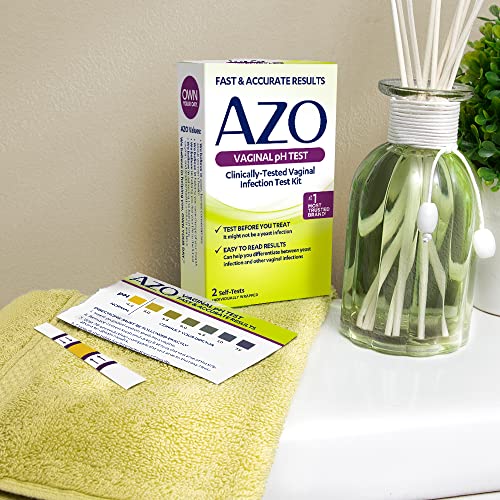AZO Vaginal pH Test Kit, Clinically-Tested Vaginal Infection Test Kit, Fast & Accurate Results - AB Mystery