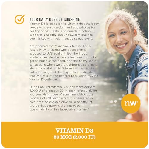 NatureWise Vitamin D3 2000iu (50 mcg) Healthy Muscle Function, and Immune Support - AB Mystery