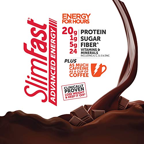 SlimFast Advanced Energy High Protein Meal Replacement Shake, Rich Chocolate, 20g - AB Mystery