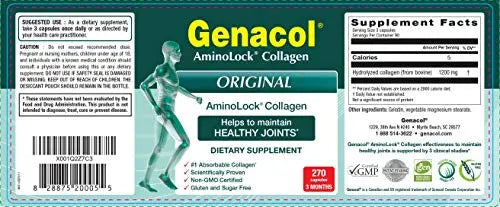 GENACOL Joint Supplement Collagen Pills for Joint Support - 270 Premium Collagen Genacol