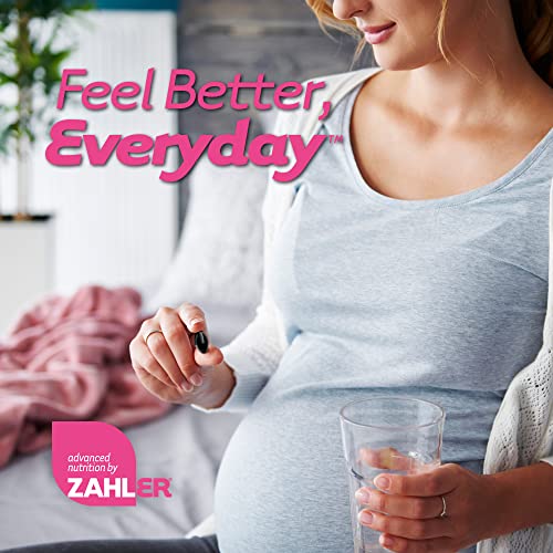 Zahler Mighty Mini Prenatal Vitamin with DHA & Folate - Certified Kosher - All Natural Prenatal Vitamins Zahler
