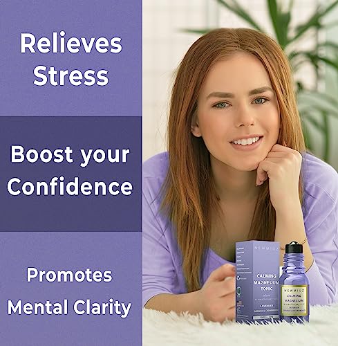 Calm Magnesium Roller Lavender Orange Cedarwood Essential Oil Roll On Calming Aromatherapy Self Care - AB Mystery