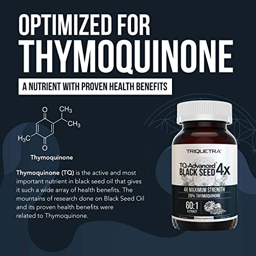 20% Thymoquinone Black Seed Oil Extract Capsules - TQ-Advanced 4X®: Highest - AB Mystery