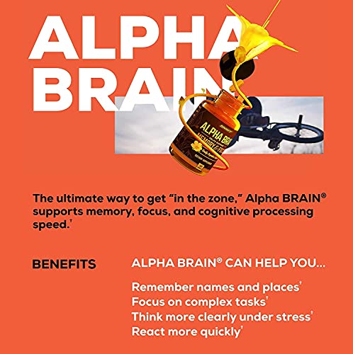 ONNIT Alpha Brain (60ct) - Over 1 Million Bottles Sold - Premium Nootropic Brain Supple - AB Mystery
