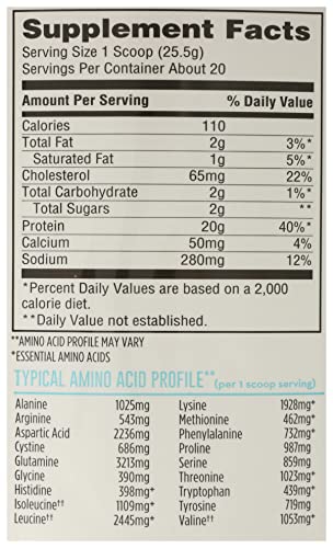 365 by Whole Foods Market, Vanilla Grass Fed Whey Protein, 18 Ounce - AB Mystery