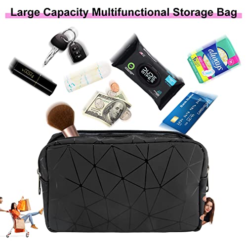 SIDESUGAR PU Leather Sanitary Napkin Storage Bag Small Make Up Bag Travel Cosmetic Bag Menstrual - AB Mystery