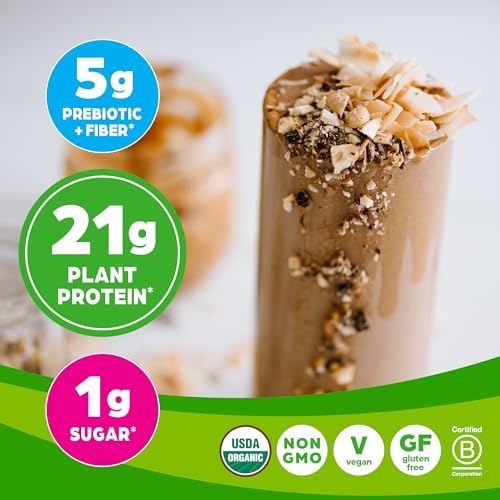 Orgain Organic Vegan Protein Powder, Chocolate Peanut Butter - 21g of Plant Based Protein - AB Mystery