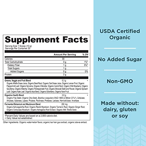 Ancient Nutrition Organic Watermelon Supergreens, 8.82 OZ - AB Mystery