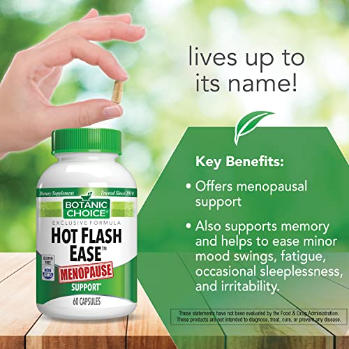 Botanic Choice Natural Menopause Hot Flash Relief Balance Supplement for Women - Powerful Herbal Blend - AB Mystery