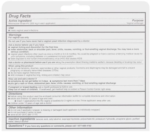 Monistat 3 Vaginal Antifungal Medication, 0.18-Ounce, 3 Prefilled Applicators (Pack of 2) - AB Mystery