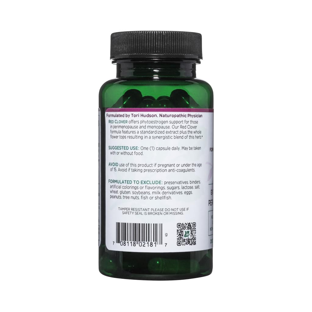 Vitanica Red Clover Blossom and Leaf Extract 500mg with 8% Isoflavones, Plus 175mg Blossoms - AB Mystery