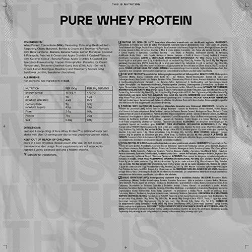 Bulk Pure Whey Protein Powder Shake, Pistachio Ice Cream, 1 kg Bulk