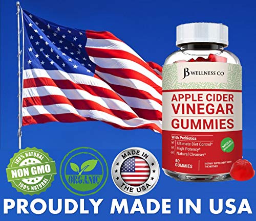 (2-Pack | 120 Gummies) Premium Apple Cider Vinegar Gummies - Raw, Natural, Unfiltered ACV