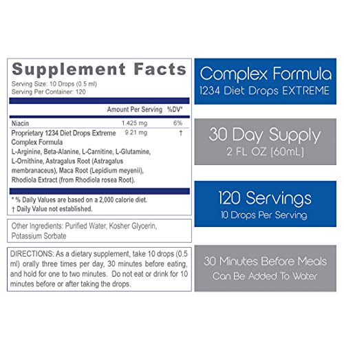 Creative Bioscience 1234 Diet Drops Extreme for Women & Men, Diet Drops for Weight - AB Mystery