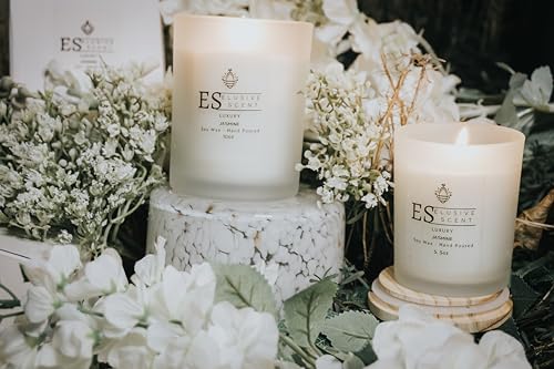 Jasmine | 5.5oz | Luxury Candle | Scented Candle | Aromatherapy | Essential Fragrance Oils - AB Mystery