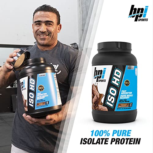BPI Sports Iso Hd – 100% Whey Protein isolates – Muscle Growth, Recovery, Weight Loss, - AB Mystery