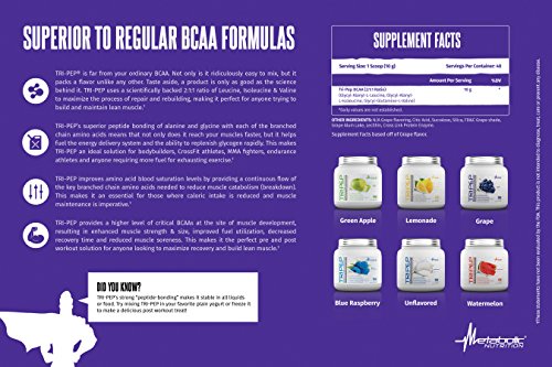 Metabolic Nutrition - TRIPEP - Tri-Peptide Branch Chain Amino Acid, BCAA Powder - AB Mystery