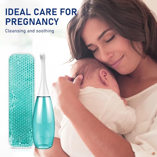 Peri Bottle Postpartum Portable Bidet - Perineal Bottle with 1 Ice Pack, Upside Down Squirt Bottle - AB Mystery