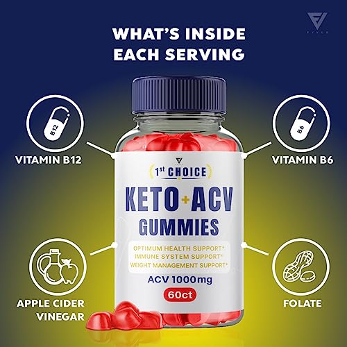 (2 Pack) 1st Choice Keto ACV Gummies, First Choice Gummies Advanced ACV - 1st Choice