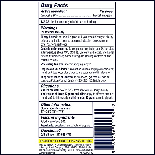 Monistat Instant Itch Relief Spray for Women, Maximum Strength Feminine Itch Care, 2 oz - AB Mystery