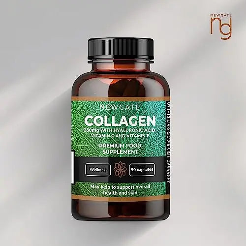 Newgate Labs Marine Collagen 350mg with Hyaluronic Acid, Vitamin C & Vitamin E - AB Mystery