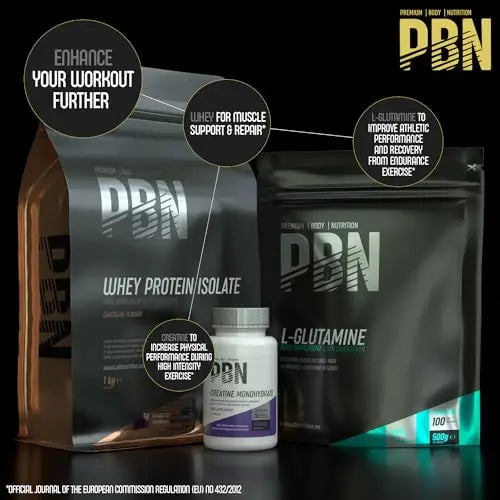 PBN - Premium Body Nutrition - Whey-ISOLATE Protein Powder, 1kg, Chocolate - 33 Servings Premium Body Nutrition