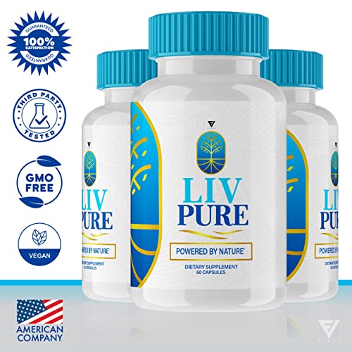 (5 Pack) Liv Pure Pills, Livpure Liver Detox Cleanse Management Capsules Advanced Formula - AB Mystery