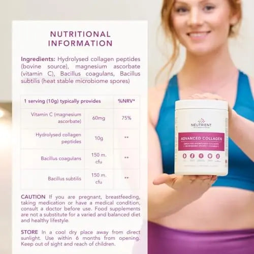 Neutrient™ Advanced Collagen Powder Supplement, Hydrolyzed Collagen Peptides - AB Mystery
