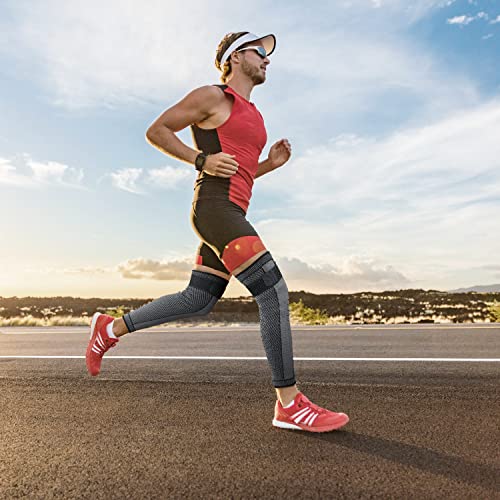 DAFUZ Tourmaline Acupressure self-Heating Shaping Knee Sleeve, Mugwort Acupressure - AB Mystery