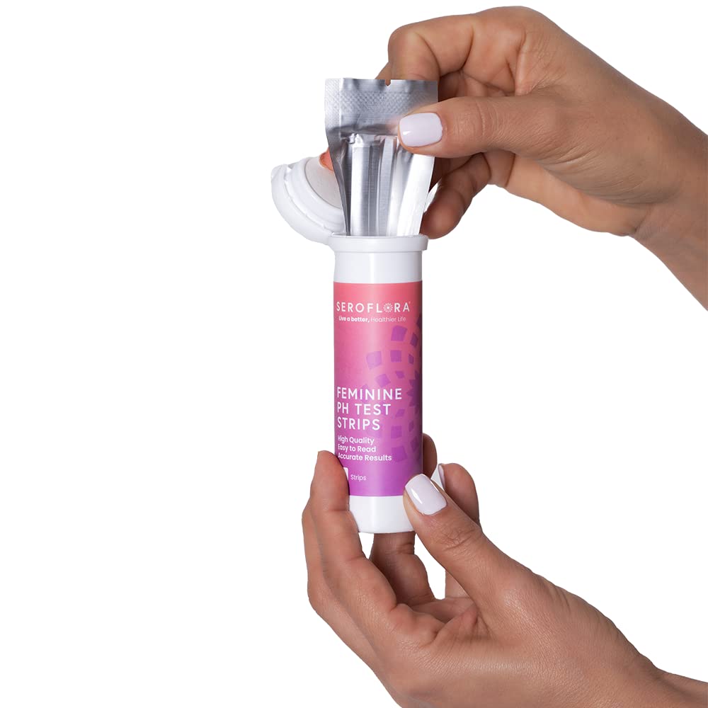 Seroflora Vaginal pH Test Strips for Women - Monitor Vaginal Health & Yeast Infection - Easy - AB Mystery