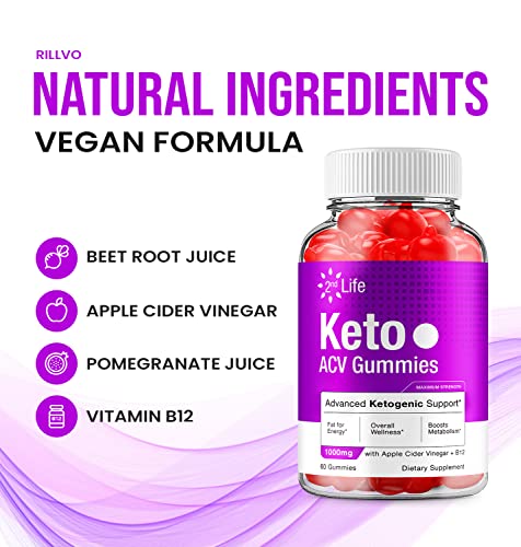 2nd Life Keto Plus ACV Gummies Second Life ACV Advanced Keto Formula Plus Apple - AB Mystery