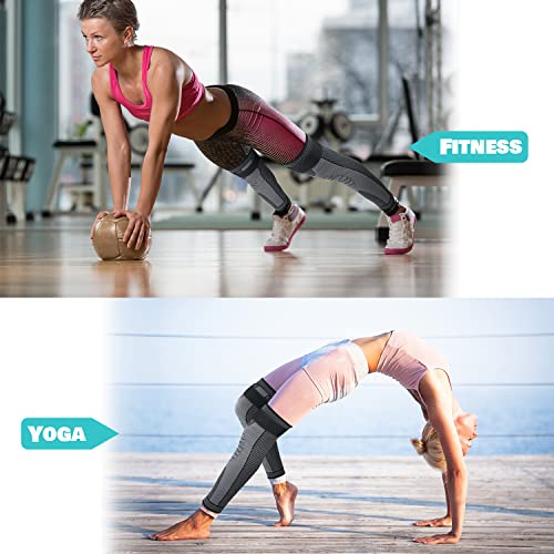 DAFUZ Tourmaline Acupressure self-Heating Shaping Knee Sleeve, Mugwort Acupressure - AB Mystery