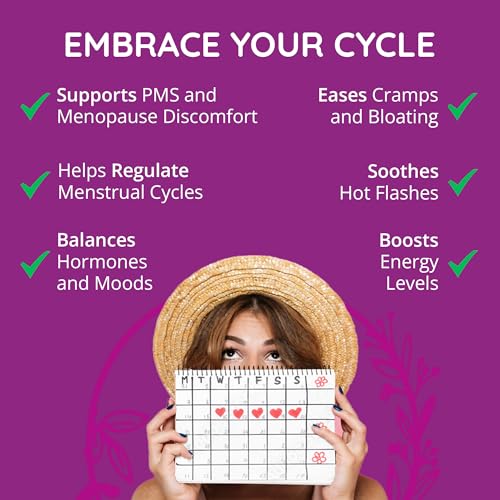 Happy Healthy Hippie Hormone Balance for Women - PMS Support Supplement & Menopause - AB Mystery