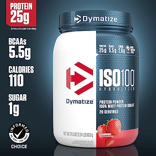Dymatize ISO100 Hydrolyzed Protein Powder, 100% Whey Isolate Protein, 25g of Protein - AB Mystery