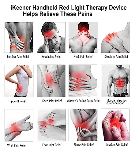 iKeener Handheld Light Therapy for Pain Relief,Portable Low-Level Light Therapy for Dogs and Humans - AB Mystery