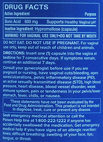 doctor MK's NATURAL Boric Acid Suppositories (600mg) for Healthy Feminine pH Support - AB Mystery