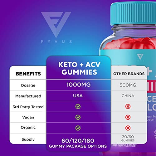 (2 Pack) Keto ACV Gummies Advanced Weight Loss, ACV Keto Gummies Fat Apple Cider
