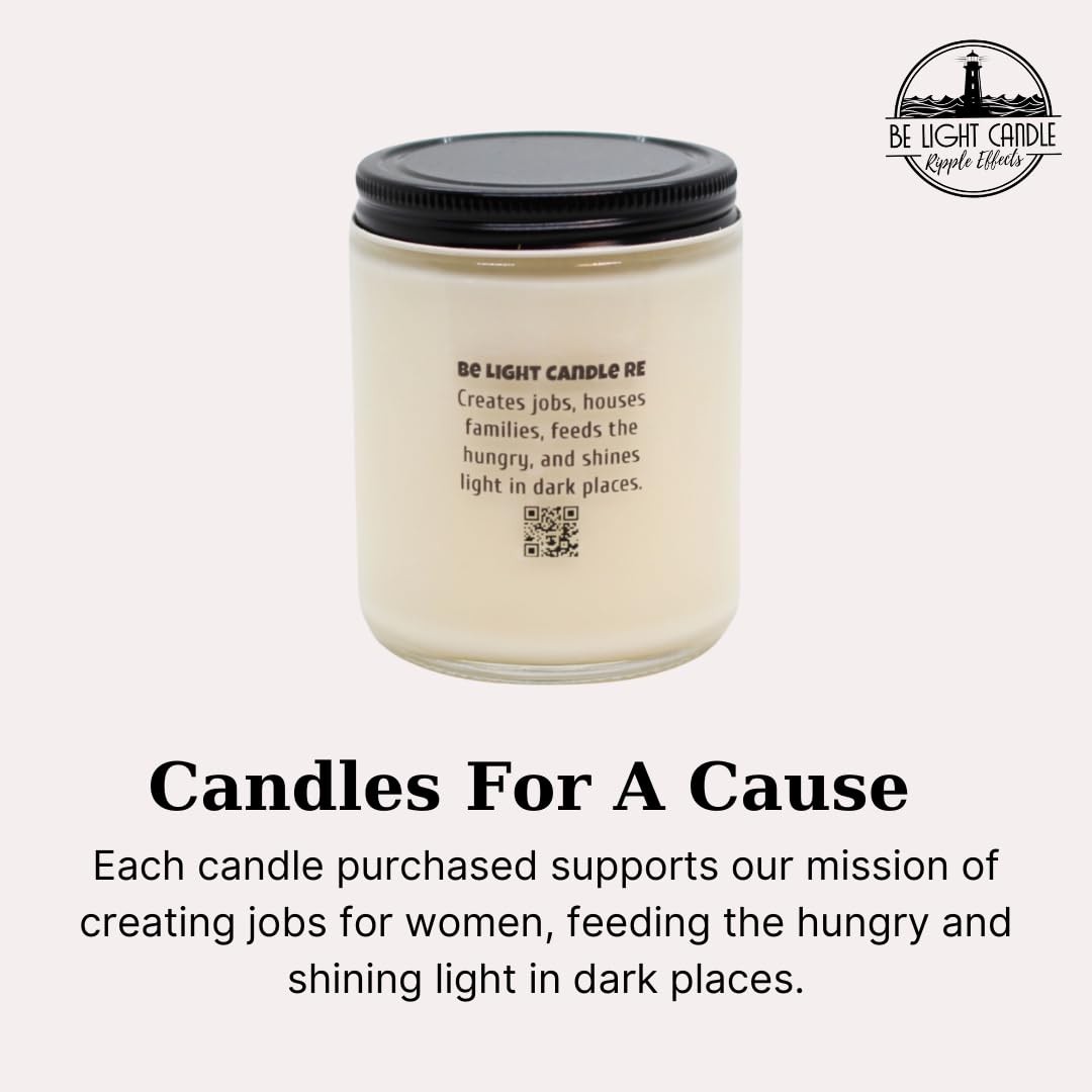 Stress Relief Candle | Purpose-Driven Soy Candles | Scented Candle for Home | 8oz Long Lasting Candle - AB Mystery