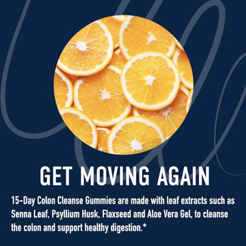 15 Day Colon Cleanse & Detox Gummies | Occasional Constipation & Bloating Relief - AB Mystery